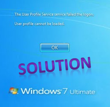 User Profile Service failed the logon error microsoft solution windows 7